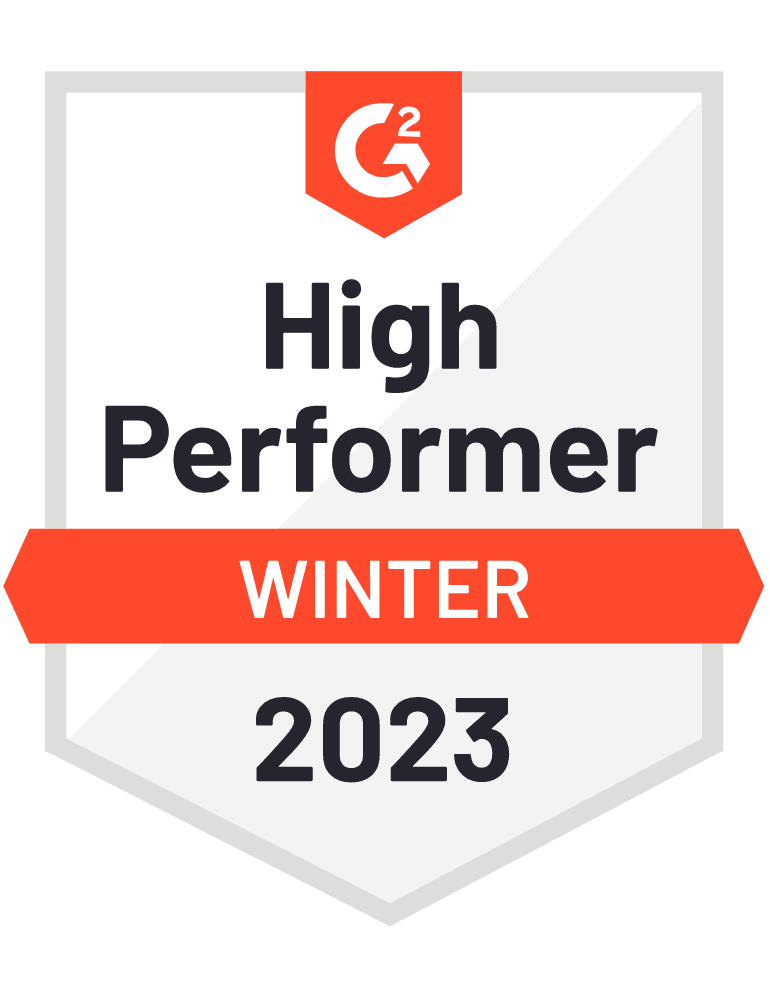 G2 Winter High Performer Winter 2022