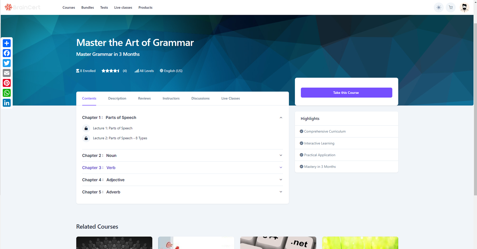 Learner dasboard