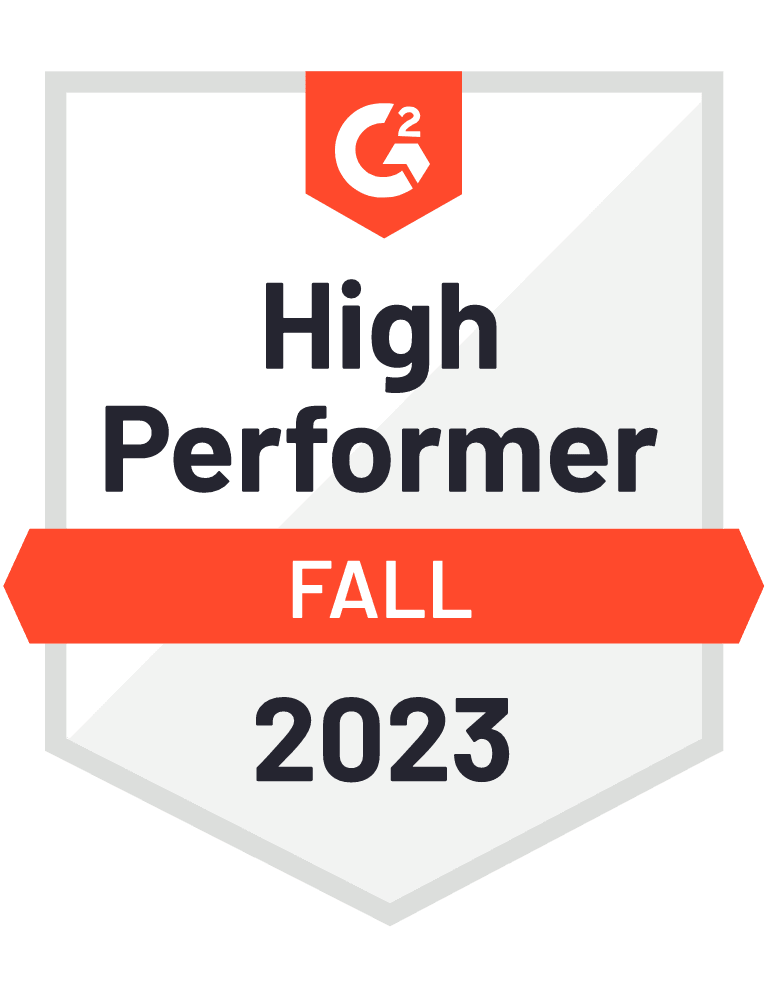 G2 Winter High Performer SMB Spring 2022