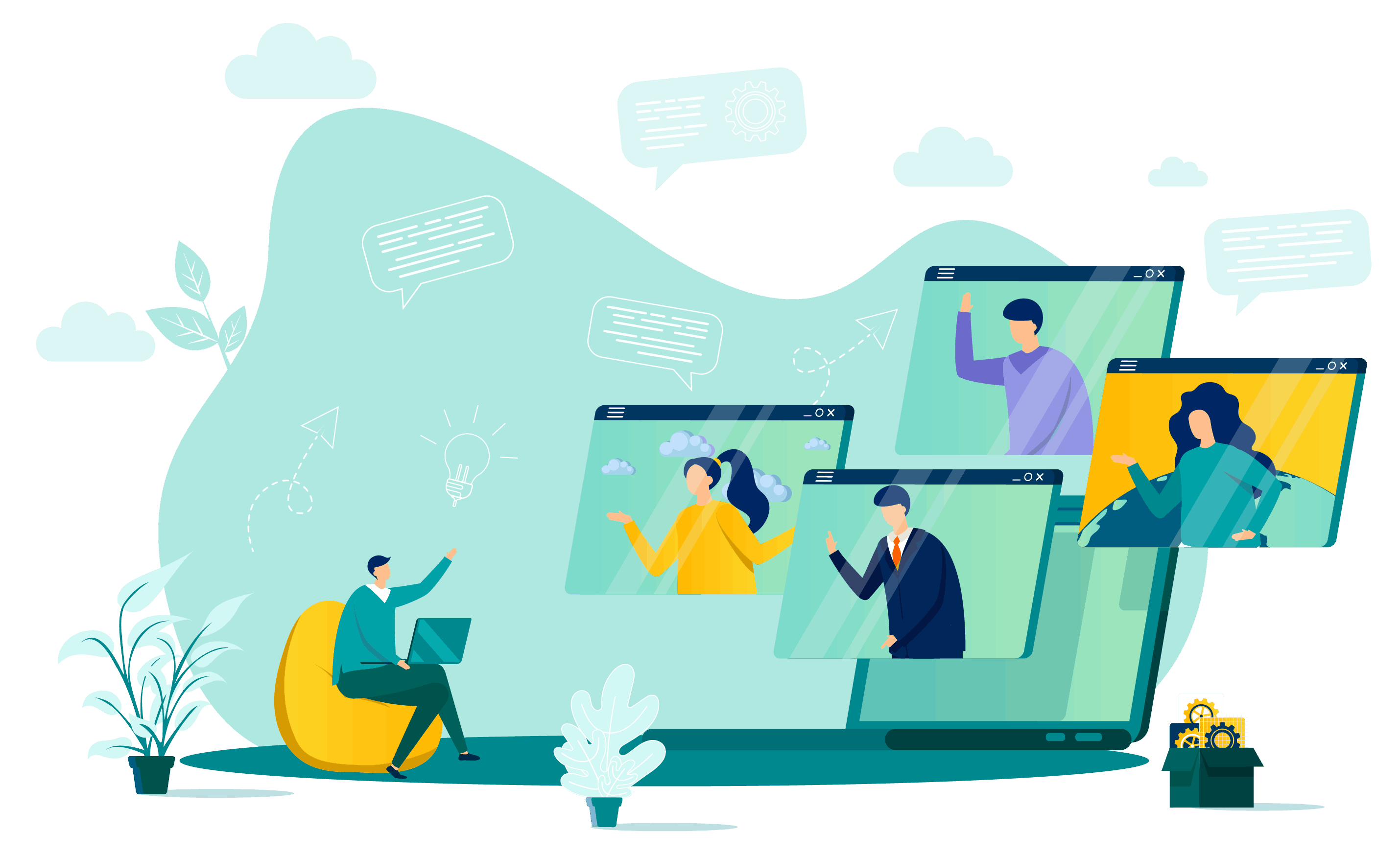 Multiple Screen Sharing - BrainCert LMS