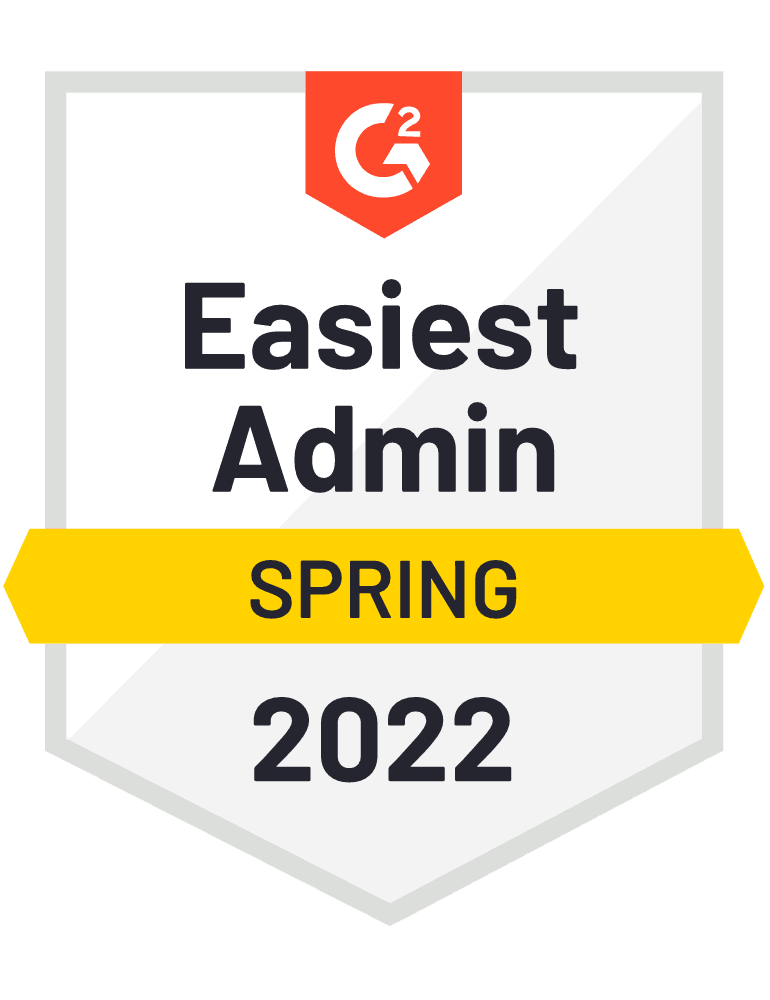 G2 Easiest Admin Spring 2022