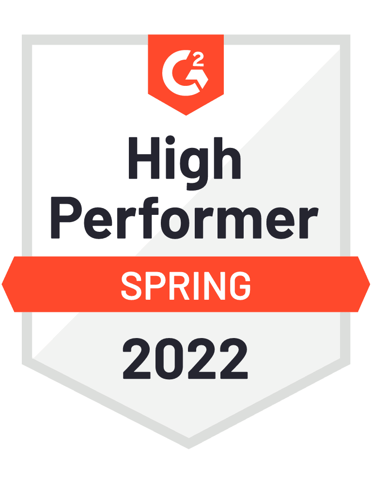 G2 Winter High Performer Spring 2022