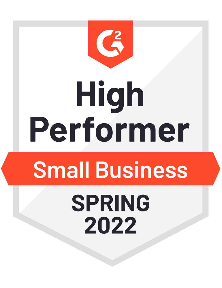 G2 Winter High Performer SMB Spring 2022