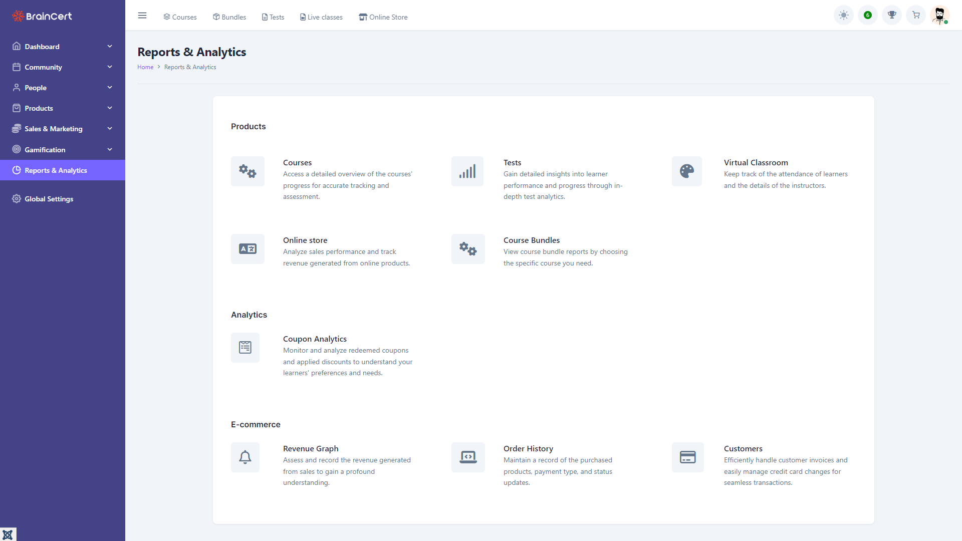BrainCert CRM